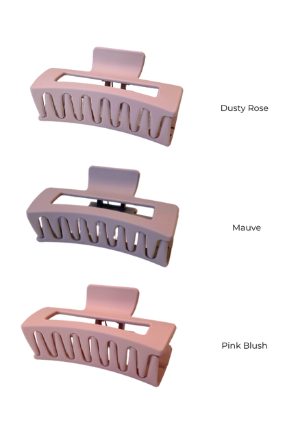 Rectangular Matte Hair Claws