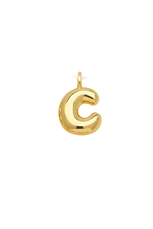 Bubble Initial Necklace