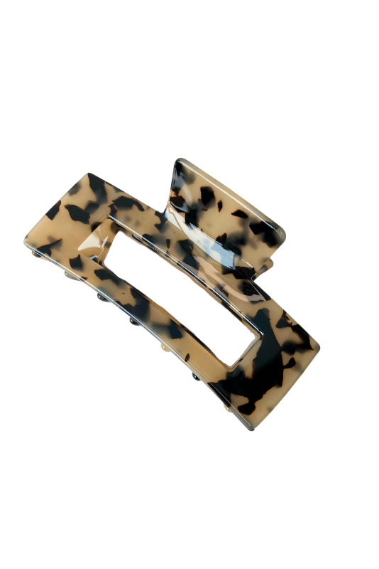 Rectangular Tortoise Shell Hair Claws