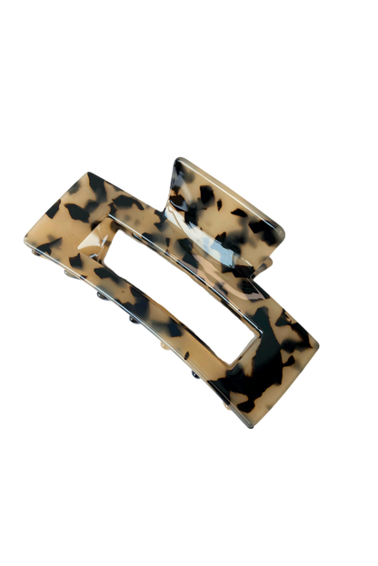 Rectangular Tortoise Shell Hair Claws