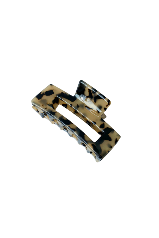 Rectangular Tortoise Shell Hair Claws