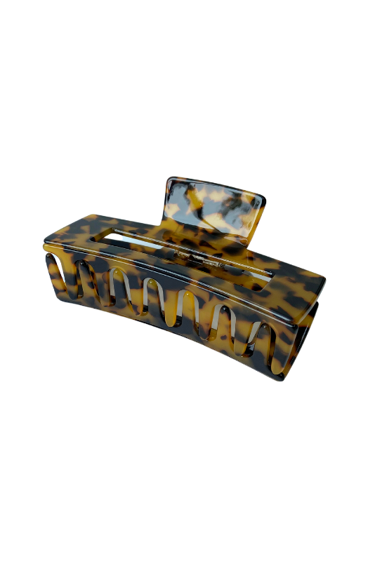 Rectangular Tortoise Shell Hair Claws