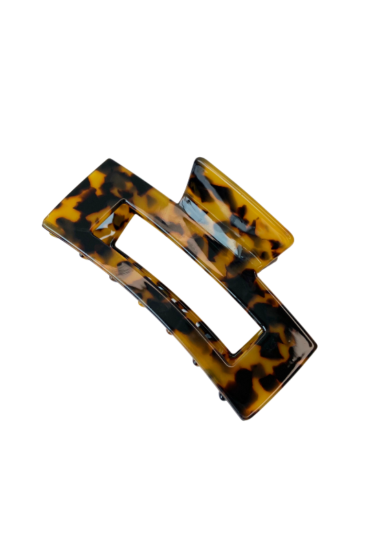 Rectangular Tortoise Shell Hair Claws