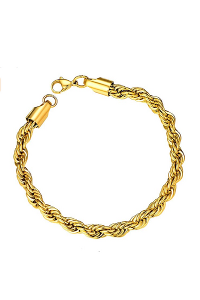 Allegra Rope Chain Bracelet, Gold Plated Jewelry