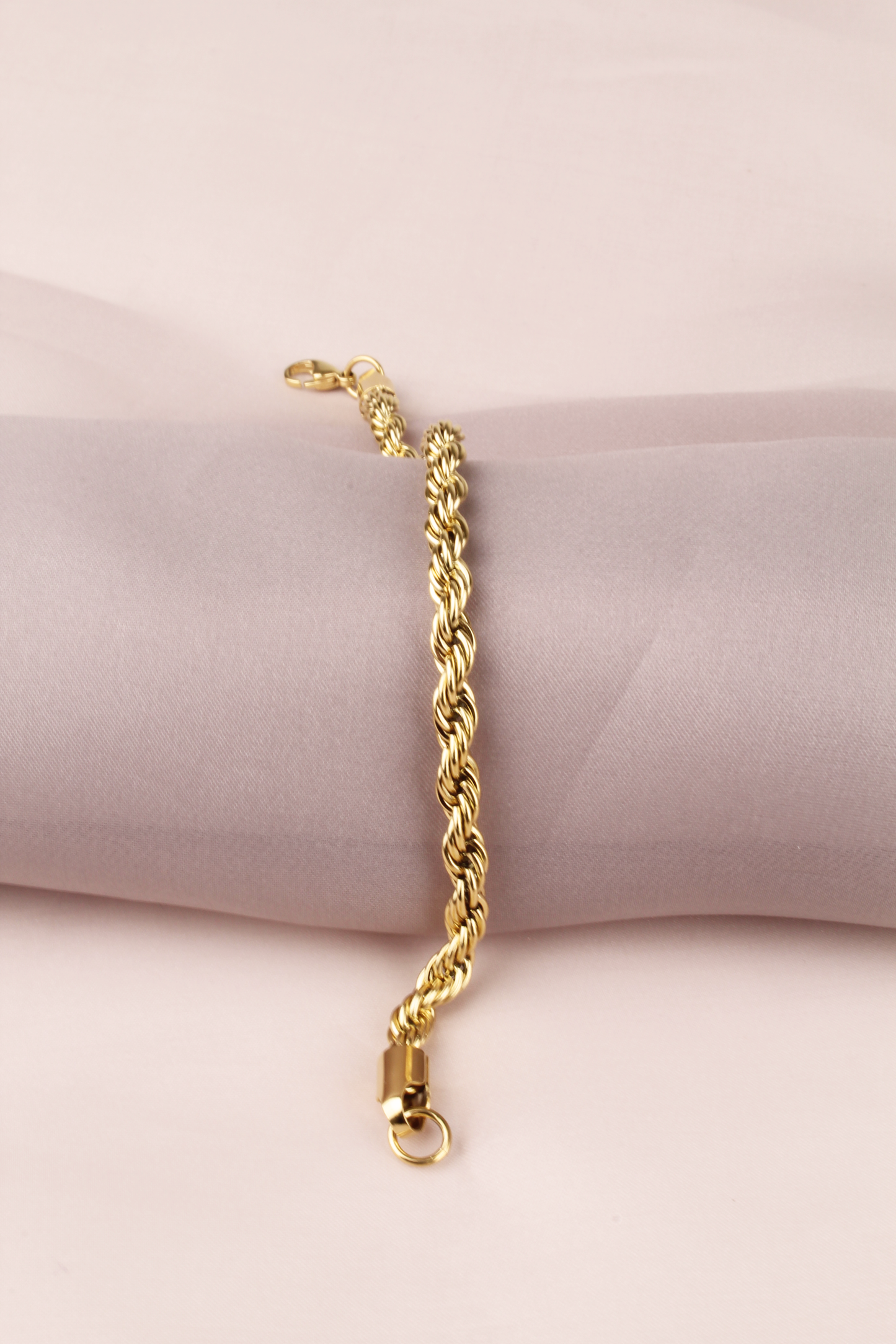Allegra Rope Chain Bracelet, Gold Plated Jewelry