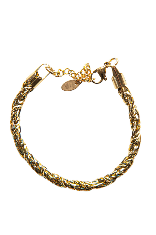 Made from high-quality gold plated stainless steel, it's a durable piece that will stand the test of time. Elevate your jewelry collection with the Frances Bracelet.