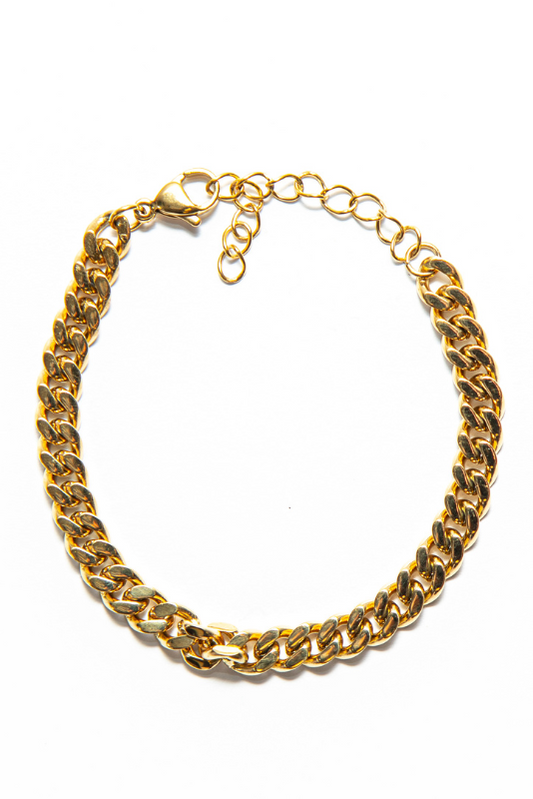 The Parker Bracelet is a timeless piece that can be worn as a stacking piece for some arm candy or on her own. 