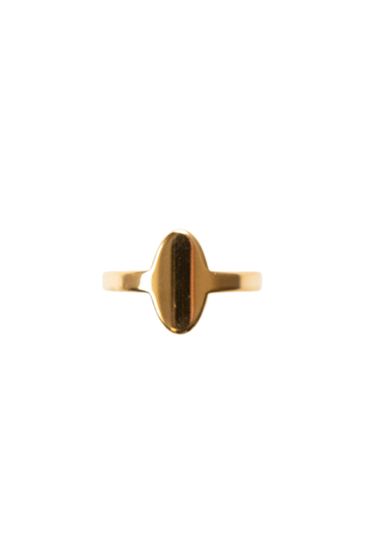 The Roman Ring features an oval signet design.